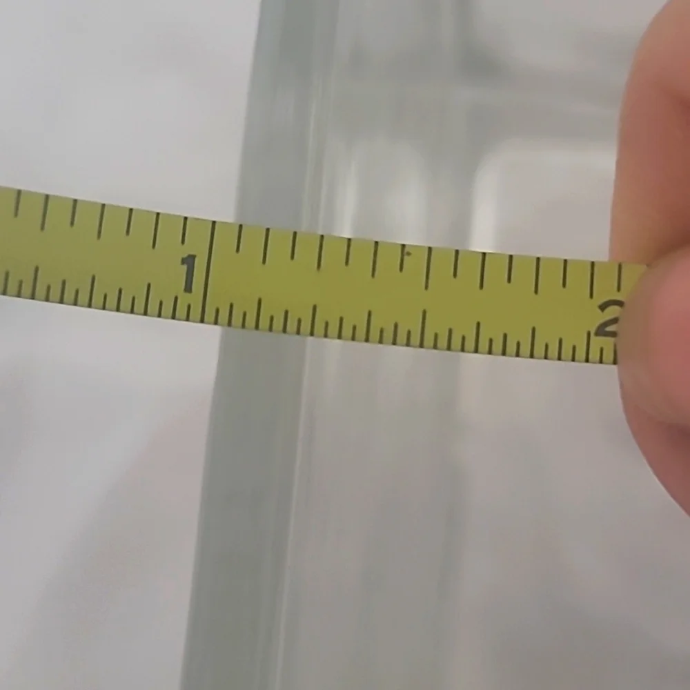 Square Glass Vase Clear Transparent 4.75